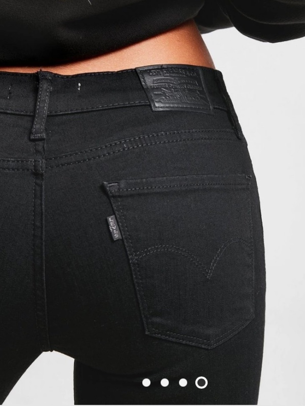 Levi's 701 Super Skinny Jeans - High Rise Women's - Charcoal Gray
